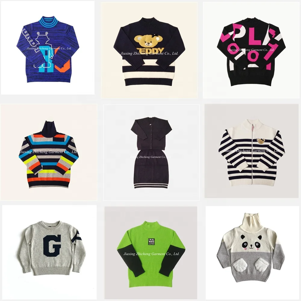 Leopard Pattern Small Baby 1 Year Infant Cotton Yarn Sweaters for Girl