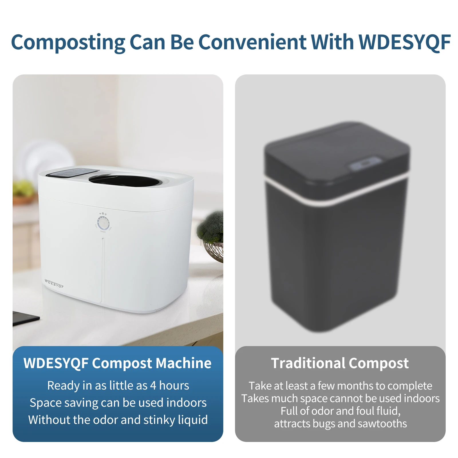 Home Use Portable Kitchen Food Waste Garbage Disposal