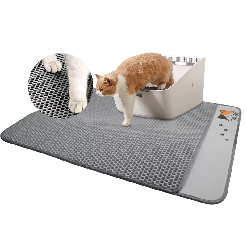 Pet products Cat dog mat  Fashion EVA Double-layer Light Weight Cat Litter Mat