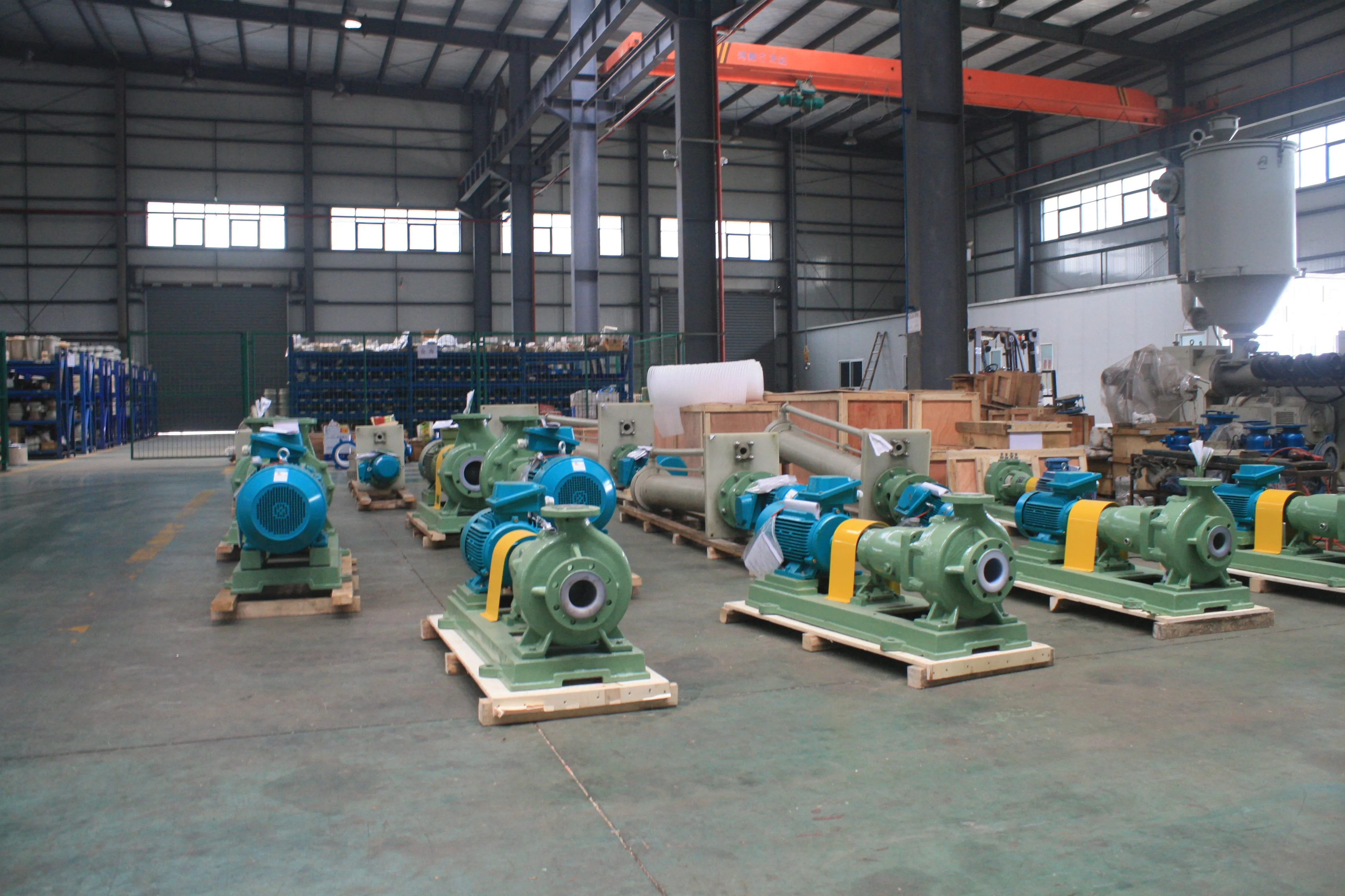 High Efficiency IHF80-50-200 Fluorine polymer corrosion resist type PFA/FEP lined centrifugal chemical process pump