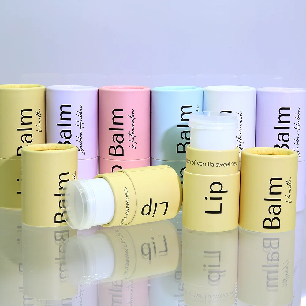 Custom High Grade Eco Friendly Lip Balm Container Tube Twist up Lipstick Packaging