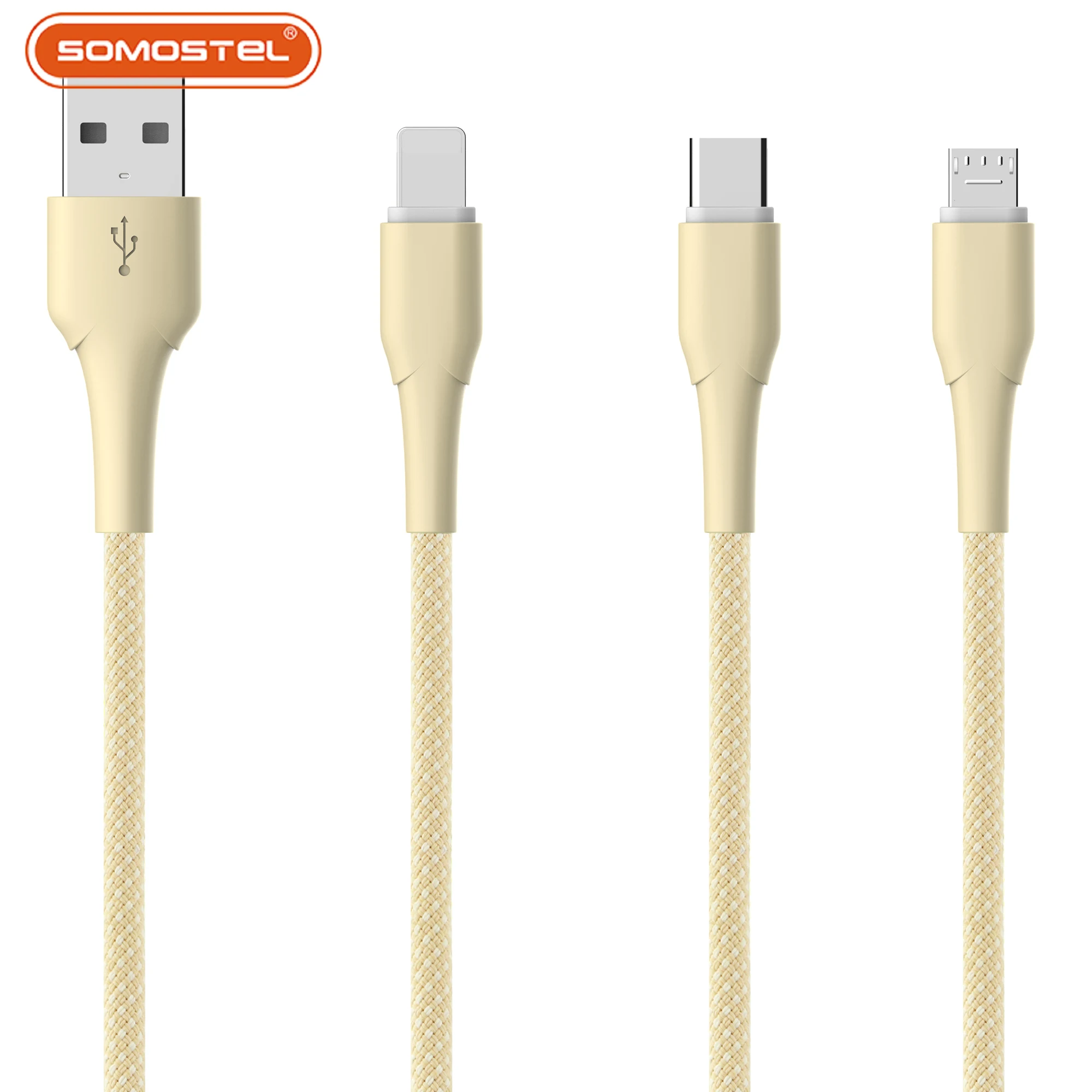 Somostel Factory Price Usb China wholesale Cable Bulk For Type c Android Fast Charger Mobile Phone Charging Cables for iphone 14