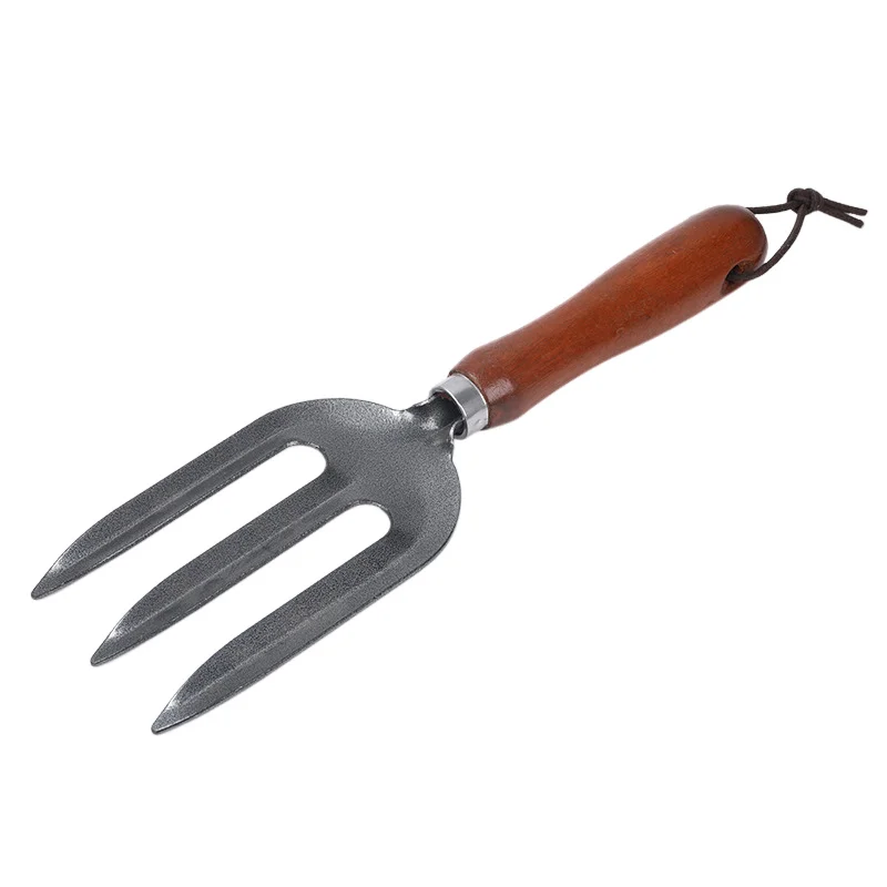 Mini small polished short gardener hand shovel garden use spade wooden handle
