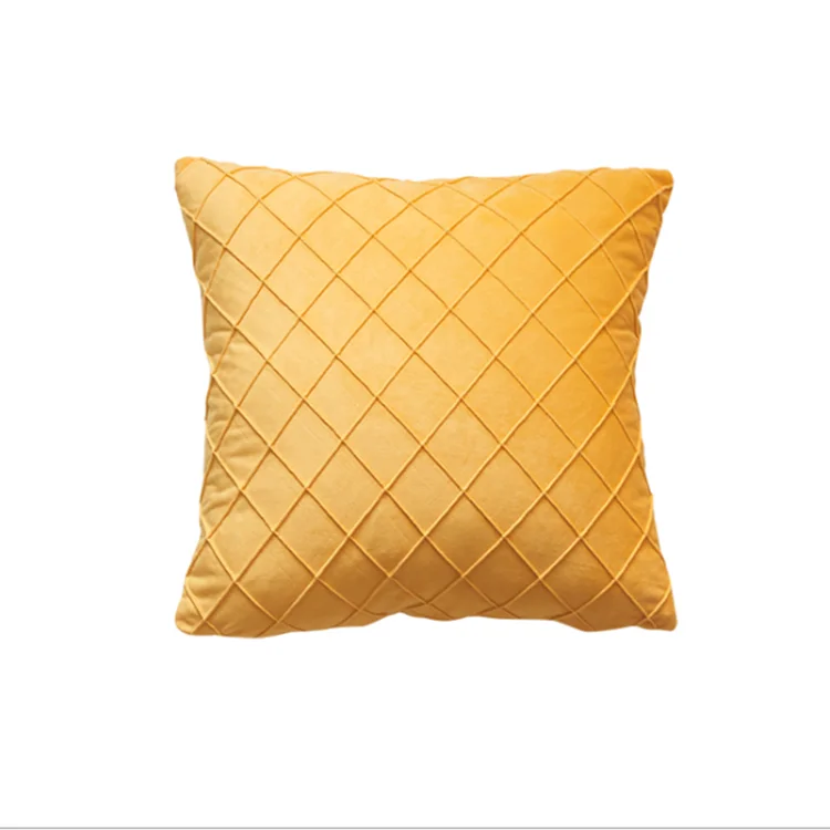 Однотонная наволочка в виде фигуры с бриллиантами геометрическим рисунком для дивана