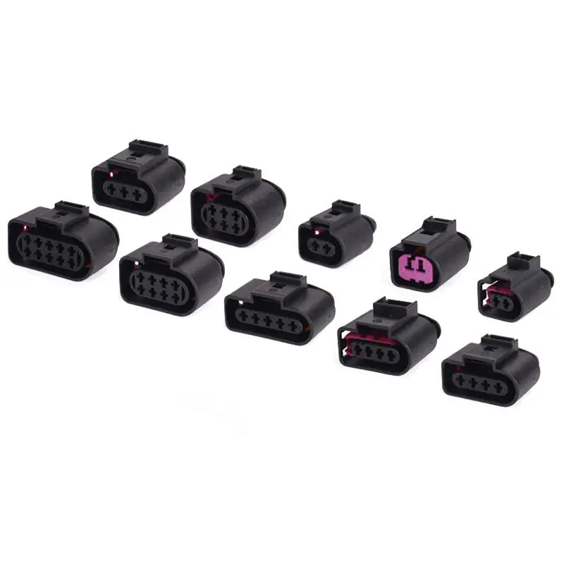 high performance 2 3 4 5 6 8 10-pin 3.5MM female connector Car ignition coil electrical waterproof plug A4 A6