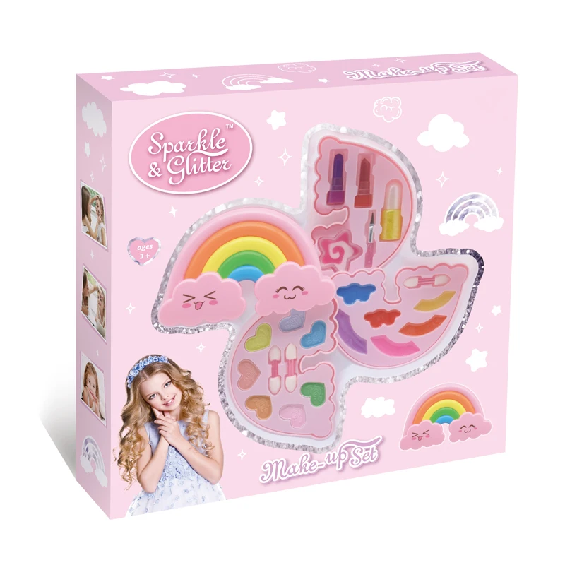 Amazon cheap hot girls toy diy cosmetic bag make up box set for kids educational (1600586802801)