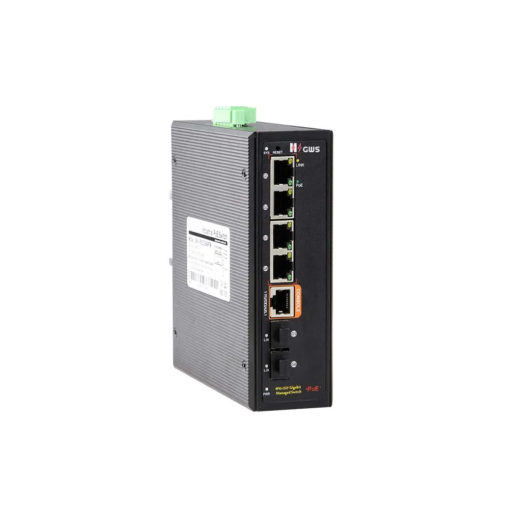 6-портовый гигабитный управляемый промышленный сетевой коммутатор PoE 30 Вт 1-4 порта с поддержкой IEEE 802 3 af/at Industrial poe switch бренд HZGWS