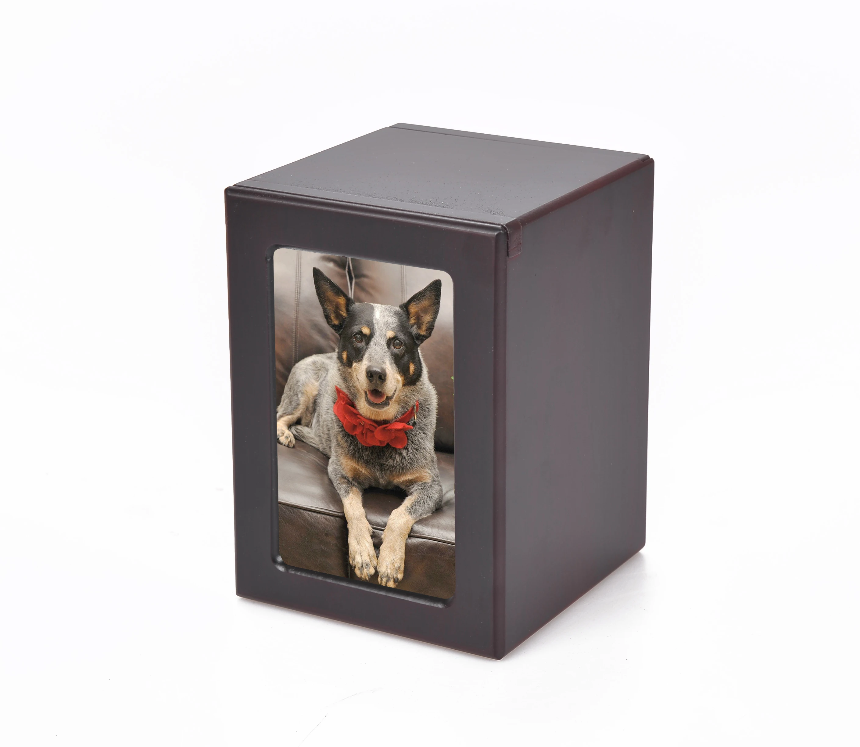 Funeral Supplies Wooden MDF Photo Holder Urns With Frame Box For Pet Ashes