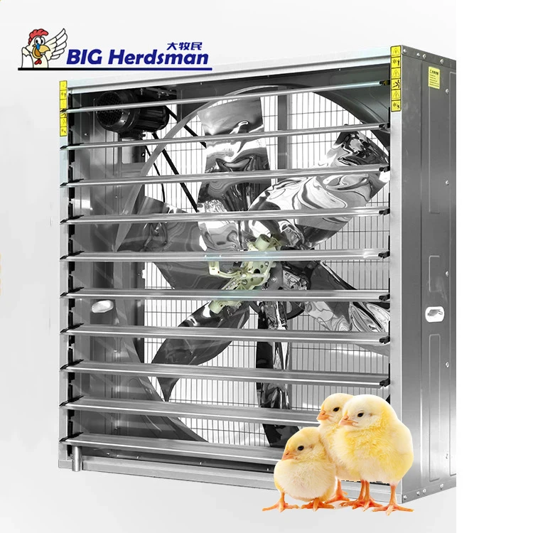 50 inch exhaust Fan Chicken Coop Factory Farm rust-proof Shutter Fan