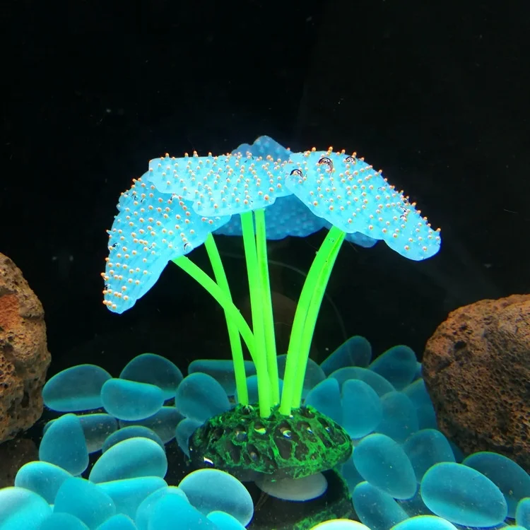 Luminous Glowing Silicone Anemone Home Decor Fish Tanks Ornaments Aquarium Accessories Aquarium Decoration