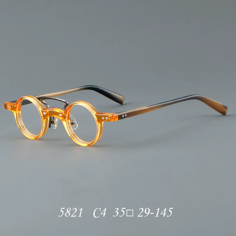 manufacturer mazuchelli fashion round frame tortoise Retro Drive  Small diamond acetate eyeglasses hand made