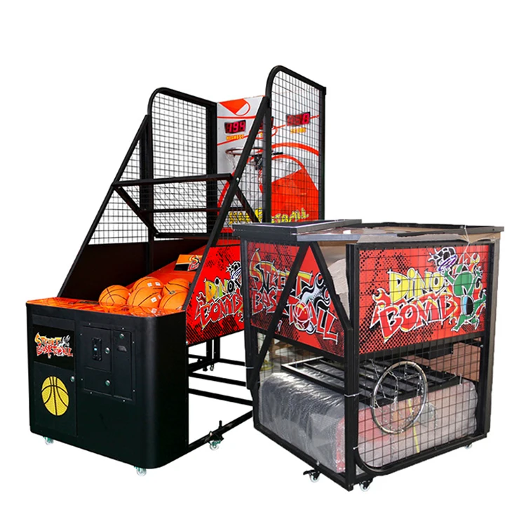Commercial Foldable Arcade Electronic Basketball Shoot Game Machine Basketball Shooting Simulator Arcade Machine