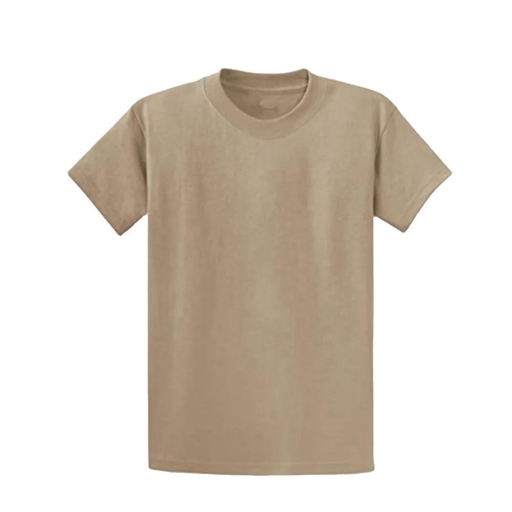 China XinXing 100% Cotton  Brown Khaki Color Short Sleeve Camouflage Tactical T-Shirt