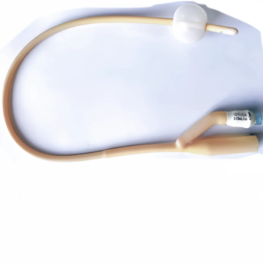 Medical cheap disposable medical 2way 3way latex foley catheter silicone coated Ultra-smooth Latex Urethral Catheter