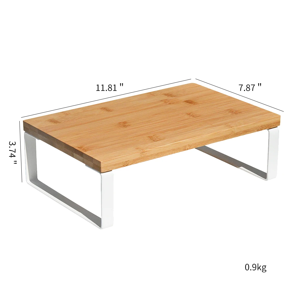 Wholesale Free Standing Bamboo and Metal Stand Spice Rack Cabinet Shelf Organizer for Kitchen Storage Easy Installation