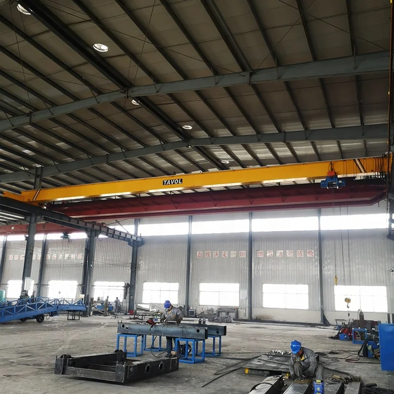 10 Ton Mobile Overhead Crane Cost Electric Lifting Machine Single Beam Bridge Crane with Hoist