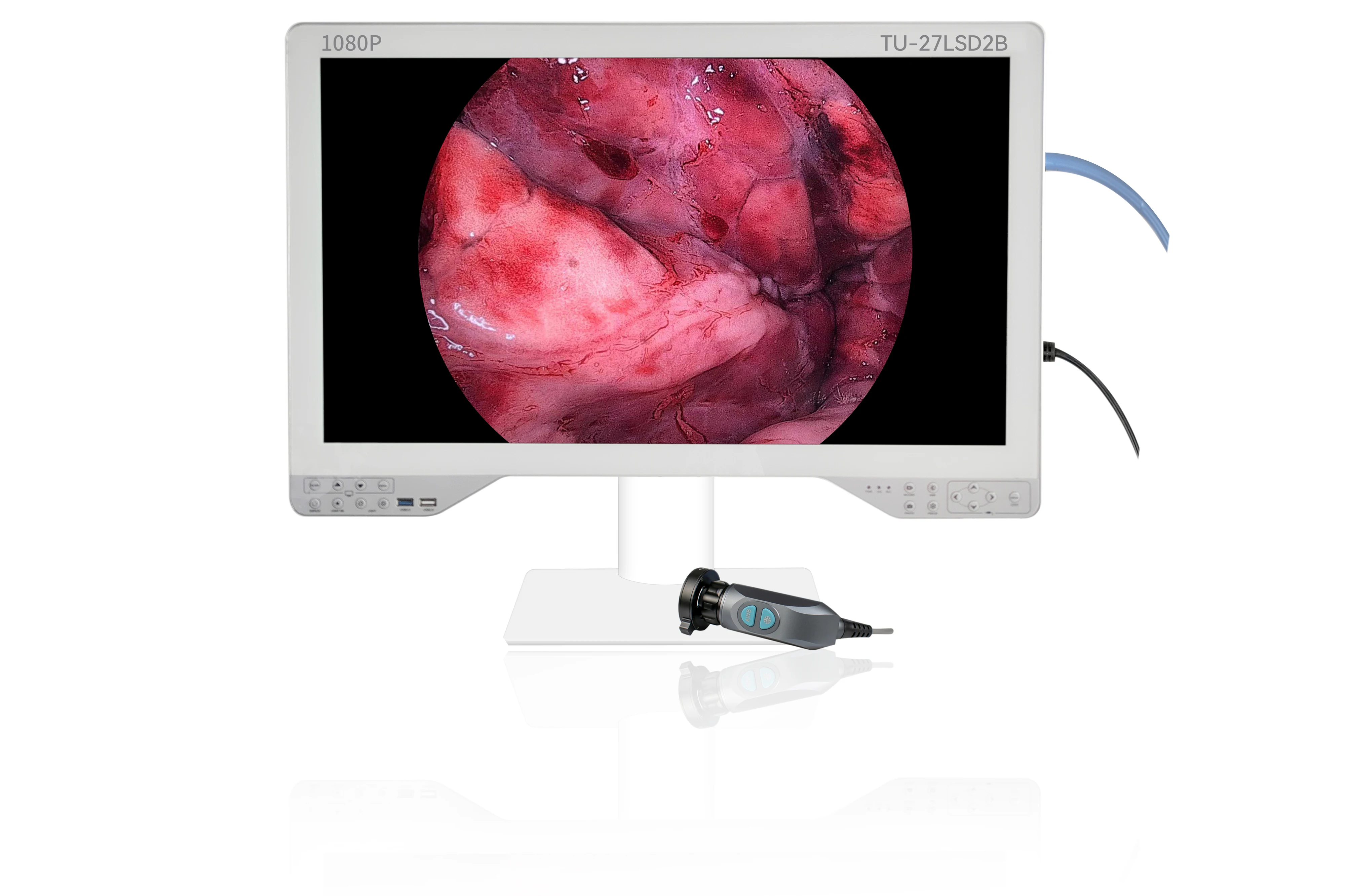27 inches Surgical Monitor Ultra thin Screen 4-in-1 Endoscope Medical Camera with Built-in Light Source