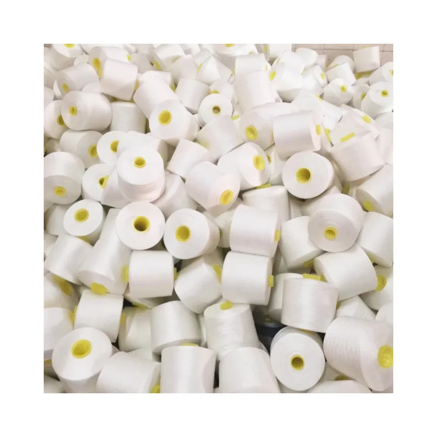 Hot sale recycled yarn polyester 100% spun polyester sewing thread 20/2