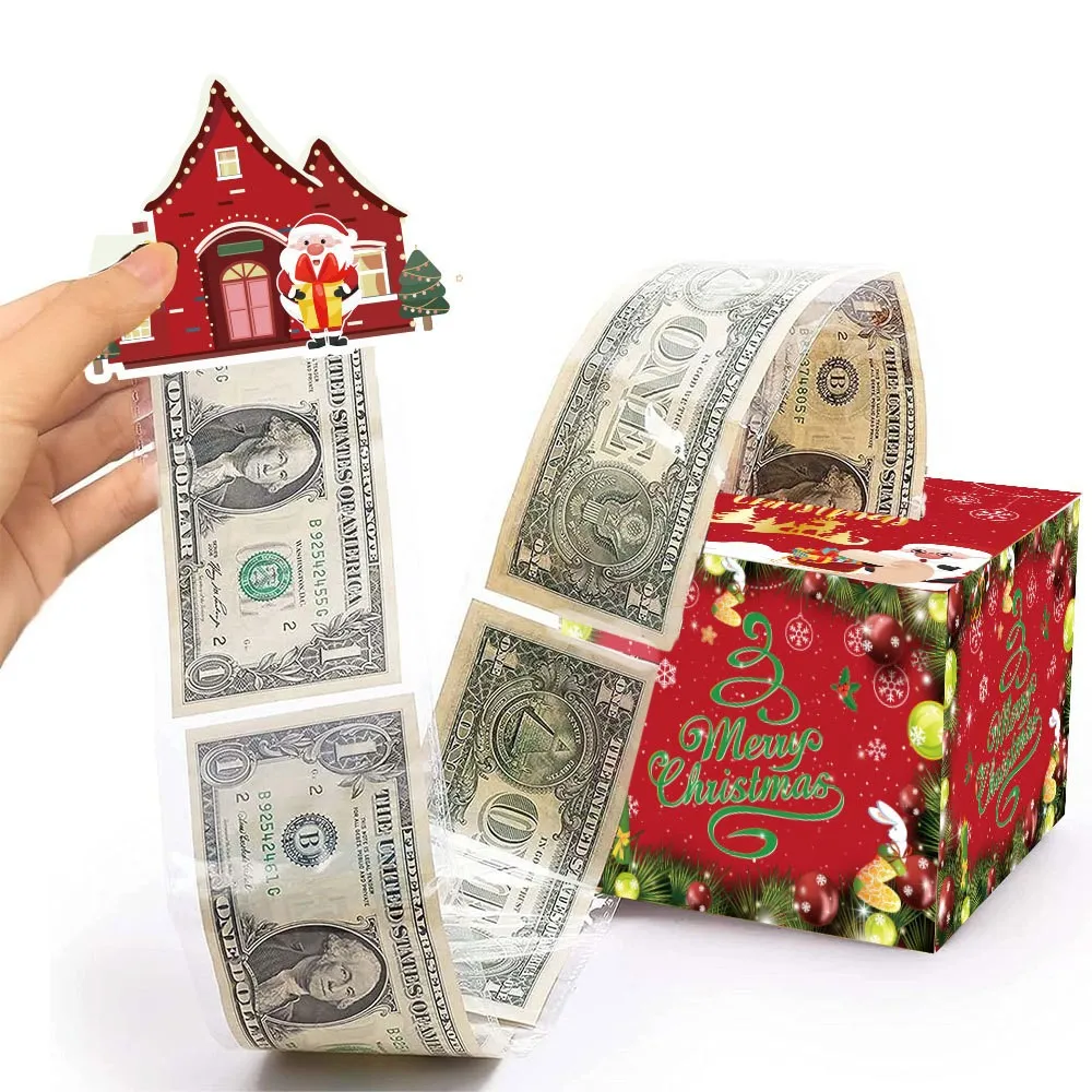 Cash Pull Funny Money  Surprise Paper Gift Box Happy Birthday Christmas New Year Anniversary Valentine Eid Gift Boxes