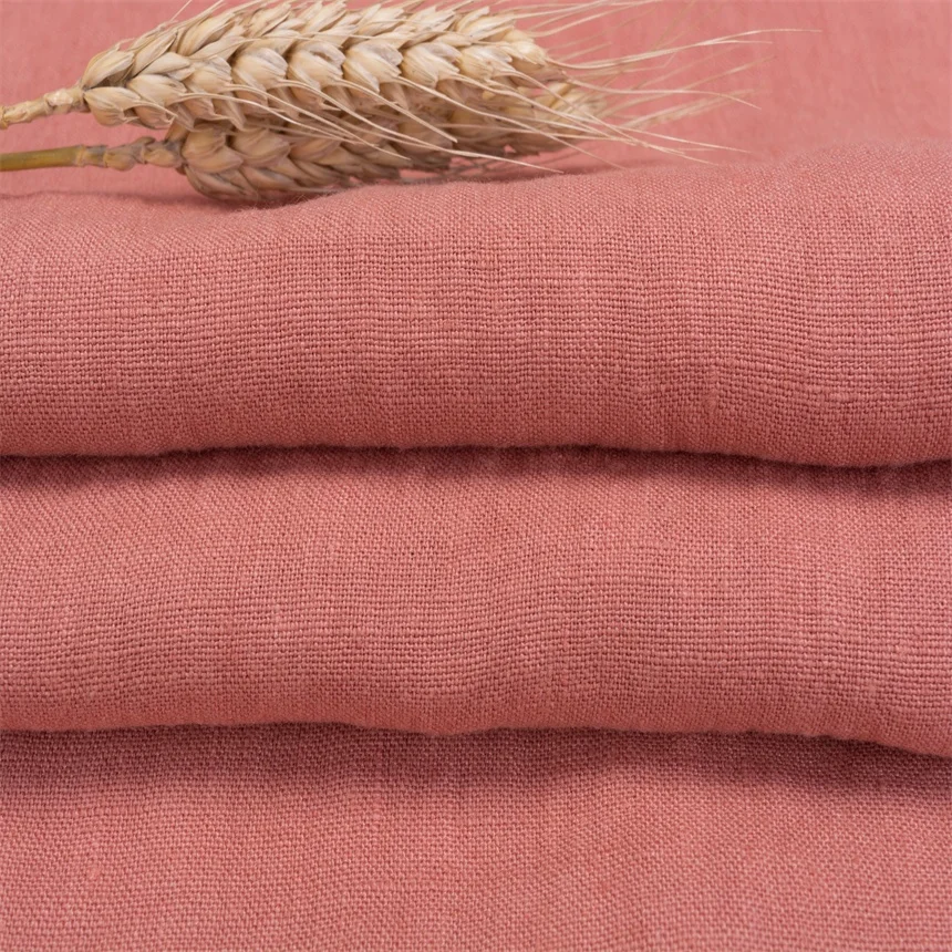 4821 hot sale 100% Pure Flax French Linen Sandwashed fabric Stone washed Linen for clothes