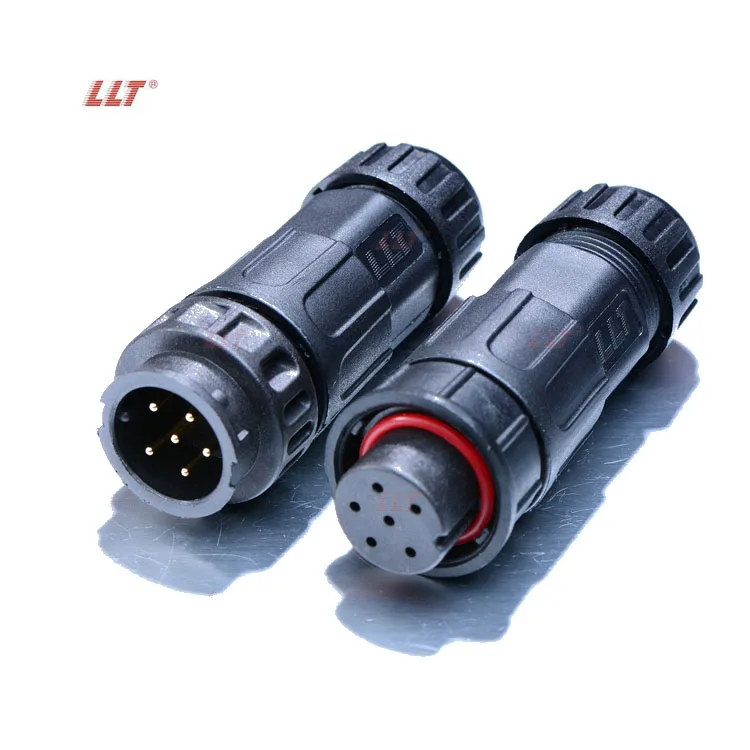 weatherproof connectors 6 pin male female electrical wire connector 6pin bayonet connectors