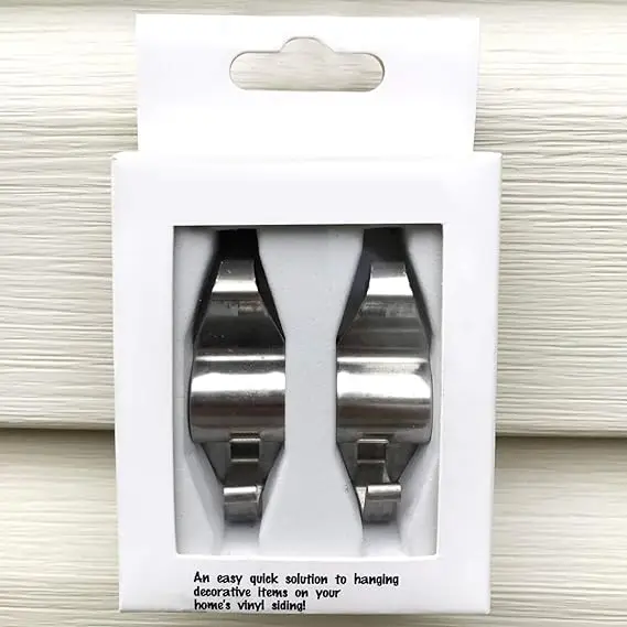 Siding Hooks Hanger (12 Pack), Heavy Duty Stainless Steel No-Hole Needed Siding Clips for Hanging