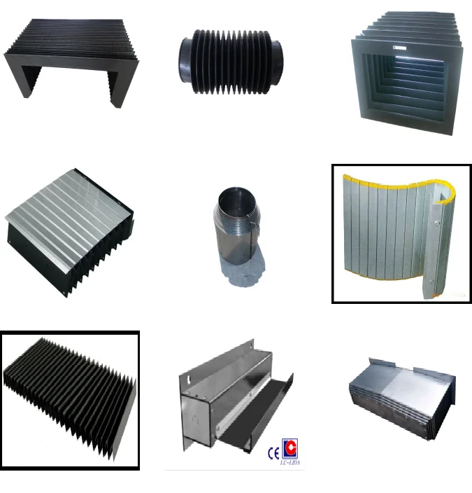 Широко используемая крышка сильфона аккордеона CNC для направляющей