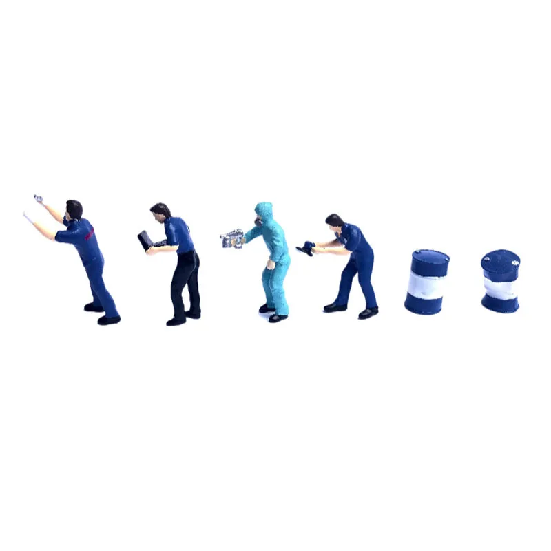 Model Train Railway Different Poses 1:64 O Scale Standing Painted Figures Worker People