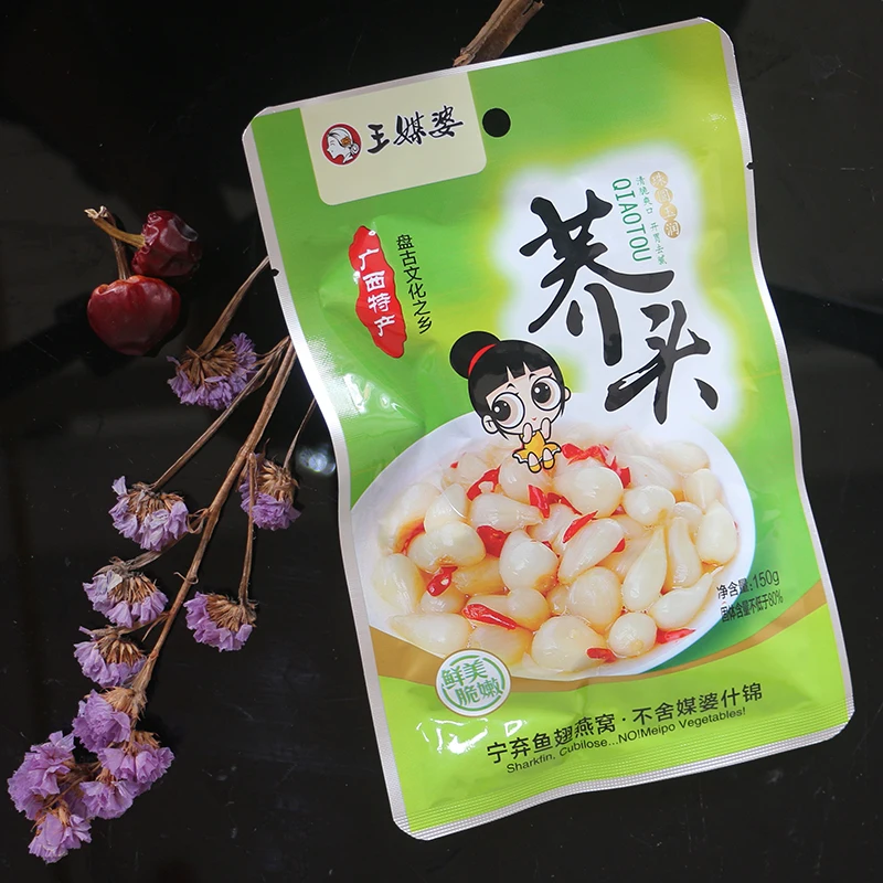 Hot Sale Organic Readymade Spicy Instant Food Vacuum Bags Food Chinese Bulbous Onion Pickle