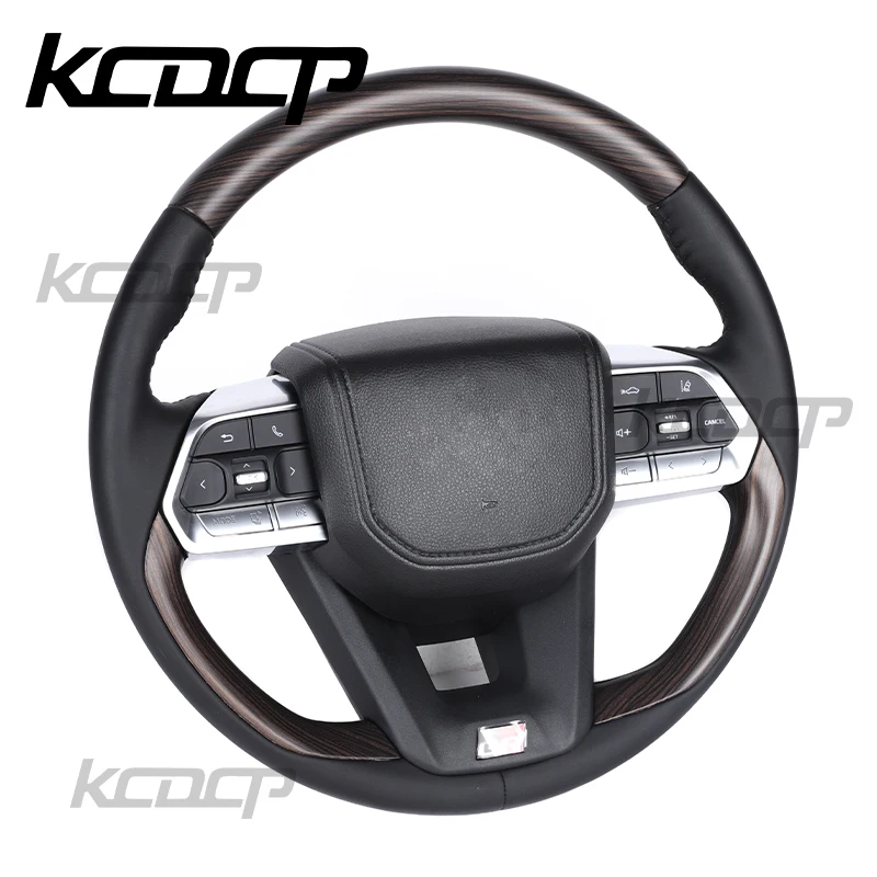 Wooden Steering Wheel Fit For Toyota Land Cruise Toyota Prado LC300 Upgrade New Steering Wheel