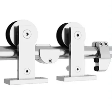 
6.6FT Top Mounted Sliding Barn Door Hardware Stainless Steel Track Kit for Single Door 