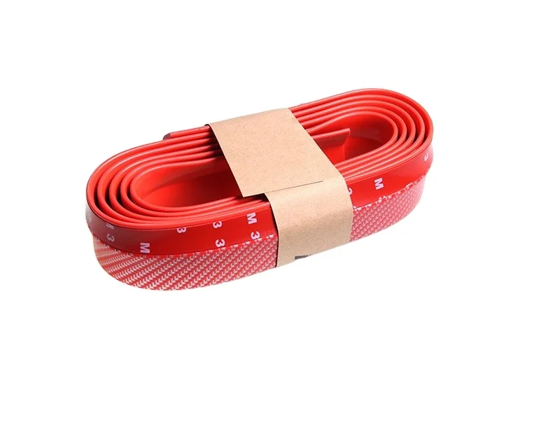 98'/2.5M Universal Front Bumper Spoiler Rubber Skirt Protector Lip strips for Cars Trucks SUV Black