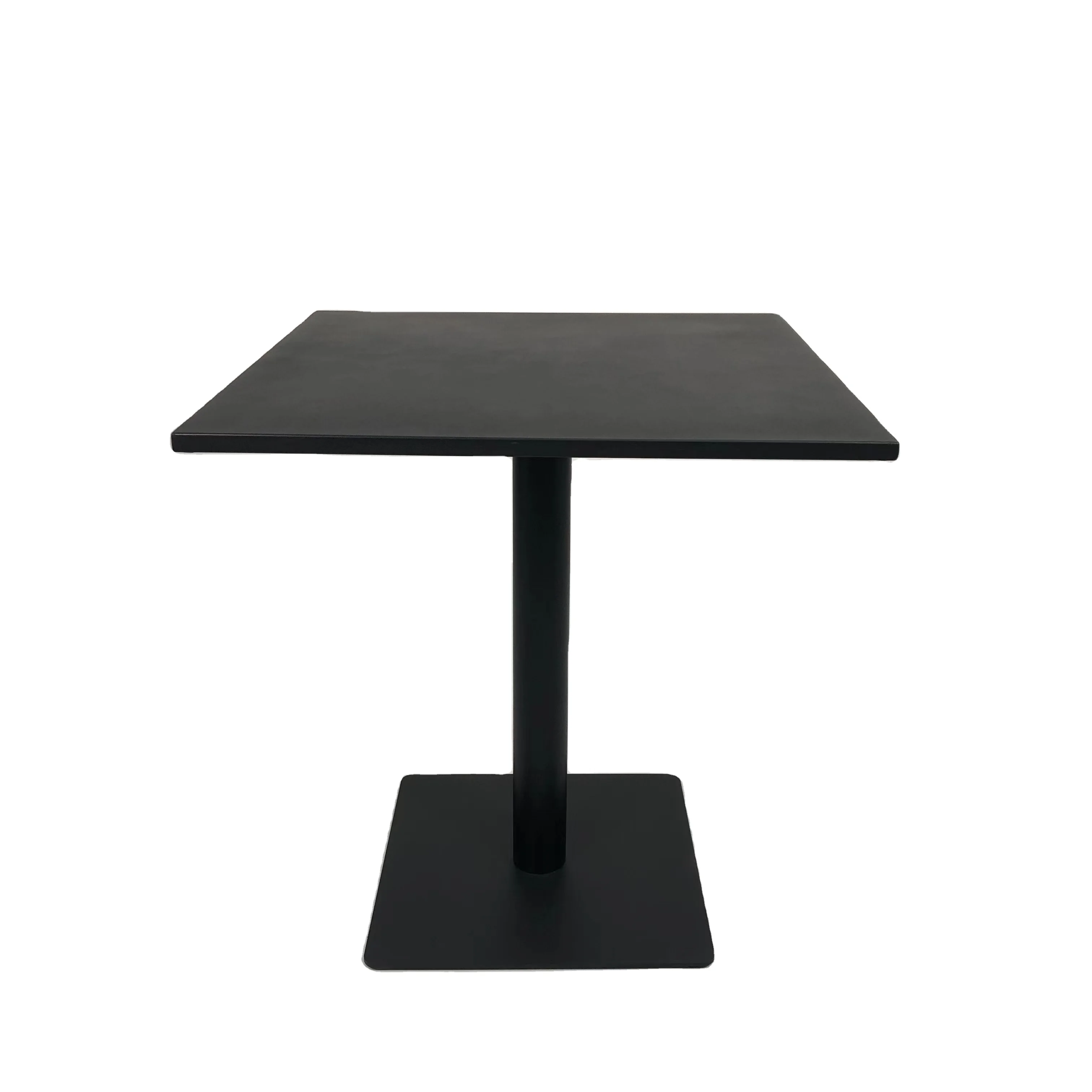 Manufacturers wholesale outdoor park square waterproof carbon steel leisure dining table