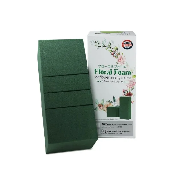 New Selling Shrink Pack Design Wet Floral Foam Color Green Quality Foam Bricks Suitable for Fresh Flower