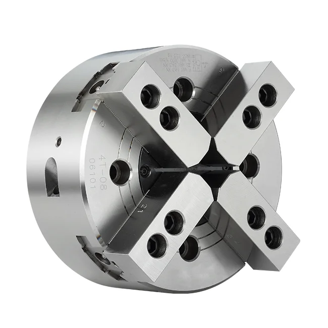 Factory supply four jaw two motion type power chuck 4 jaw non-thru-hole lathe machine cnc chuck