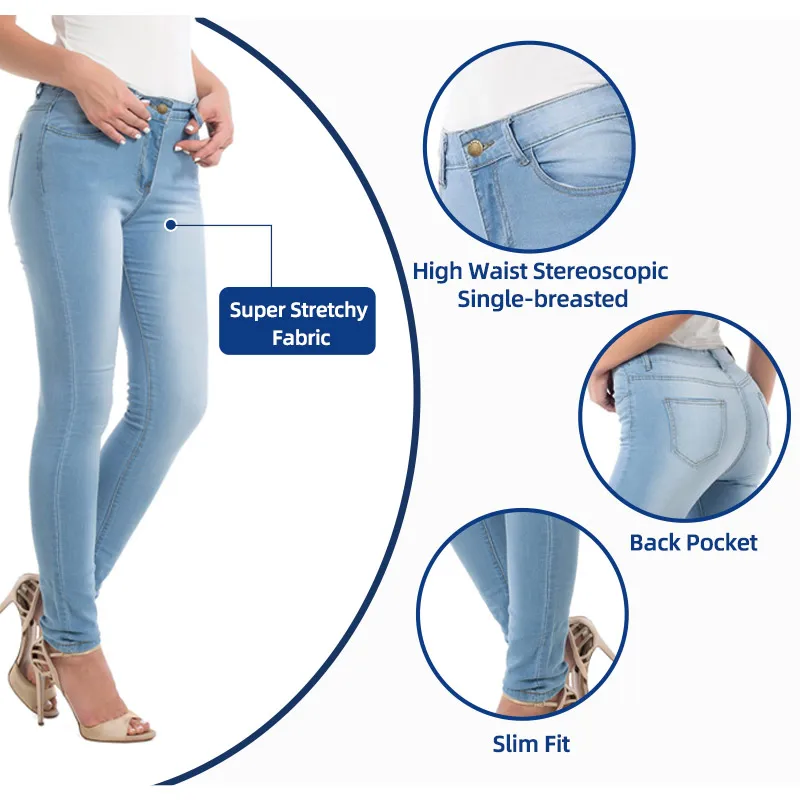 Women Seamless High Elasticity Jeans Leggings Lady Girls Skinny Tight Jeans Look Jeggings