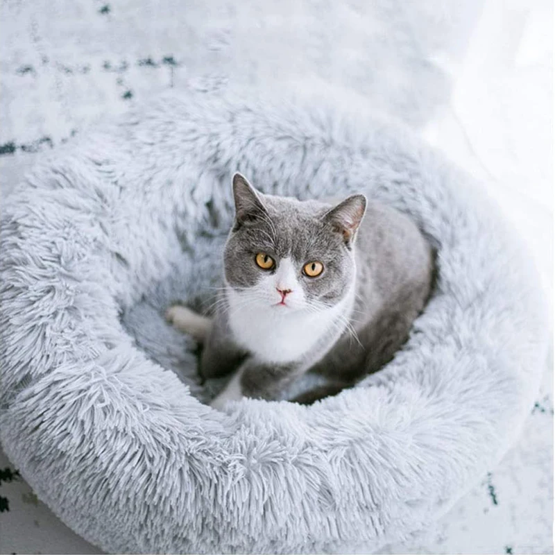 Dog Beds Washable Cat Calming Bed Donut Cuddler Self Warming Indoor pet bed