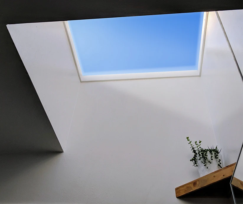 artificial sky light dimmable 2700k to 10000k blue sky light 60W smart control panel skylight 5year warranty 3060cm