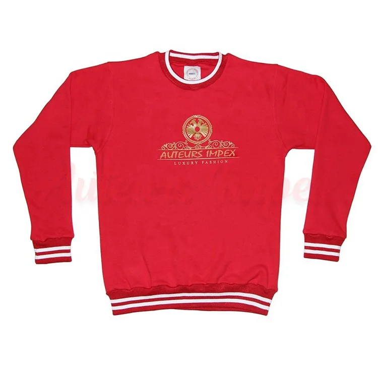 
2021 Wholesale clothes Custom design logo full sleeve crewneck sweatshirt with customized logo and labels 