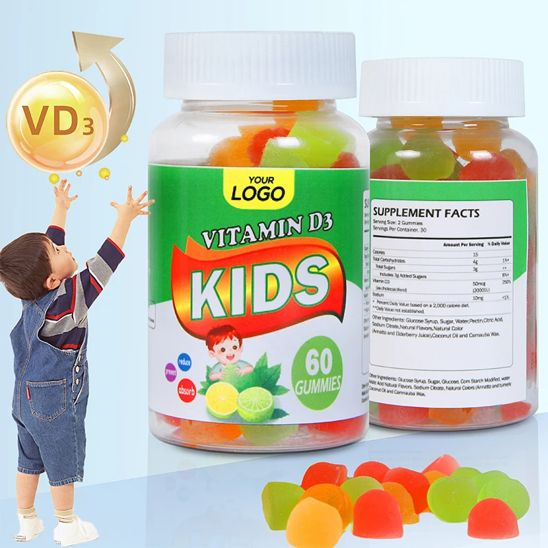 Direct Selling Vegan Kids Multivitamin Gummy with Vitamin D3 nootropic for Support healthy bones  Function gummies