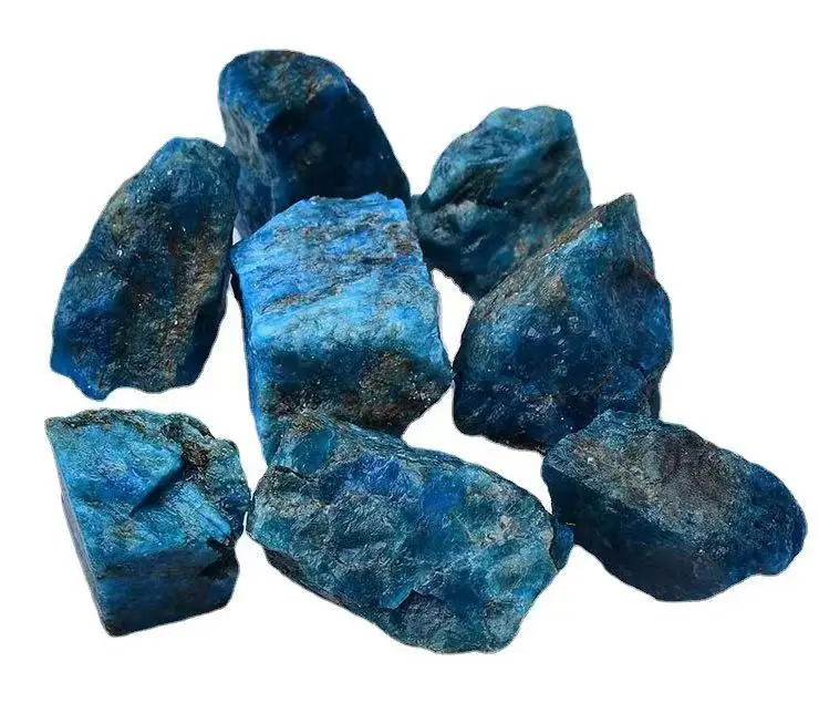 Hot sale Natural blue apatite raw stone blue apatite rough stone