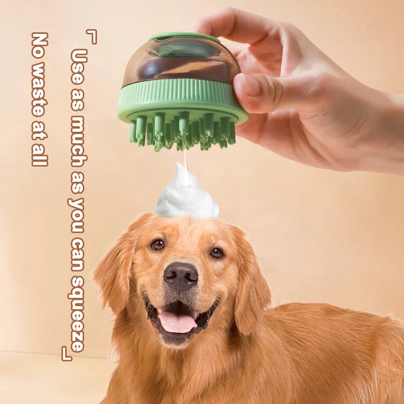 Hot Sale Portable Shower Massage Pet Brush Wash Shampoo Brush Hair Dog Bath Brushes