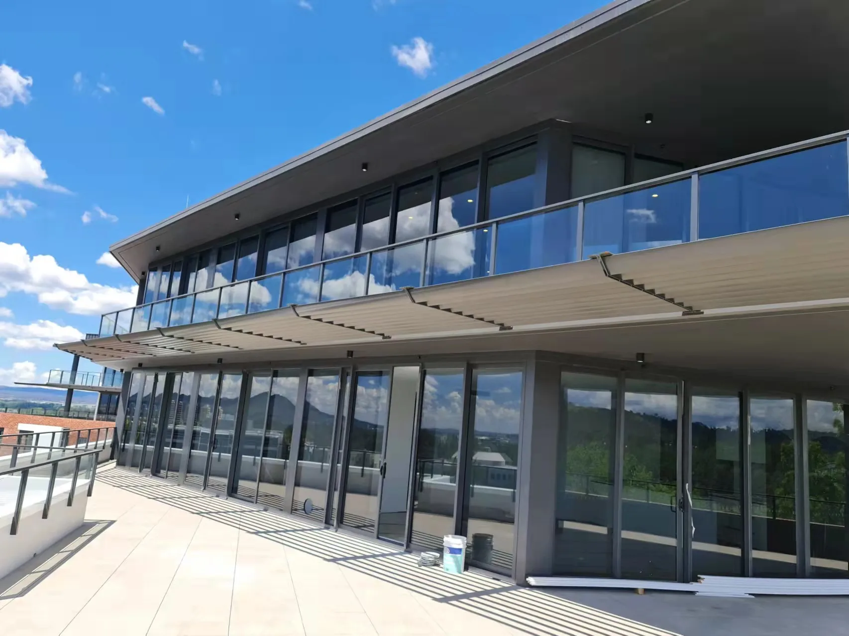 Impact NOA NFRC AS2047 Maimi dade approval commercial thermal break aluminum lift sliding doors