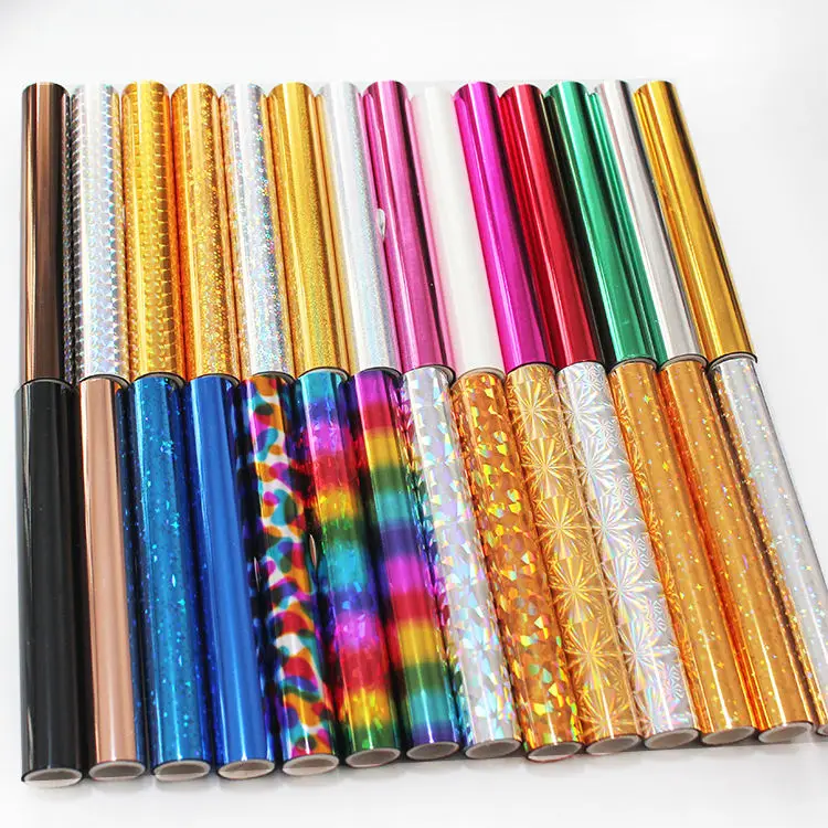 Hot Foil Rolls Hot Stamping Foils Paper Holographic Heat Transfer Foil for DIY Crafts