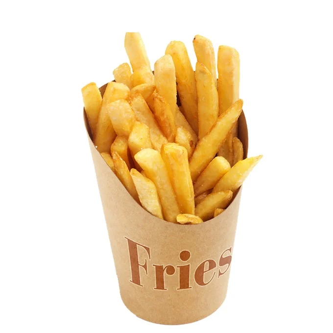 Custom Printed Disposable Hot Chip Cup  Fry Scoop Cups