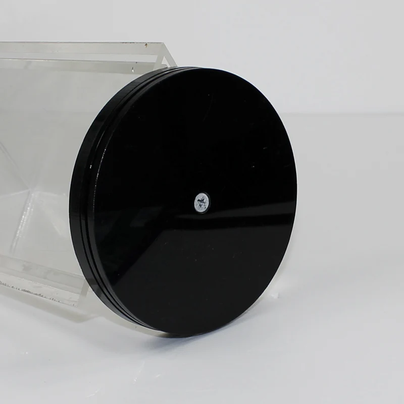 Advertising acrylic rotating display turntable stand round base