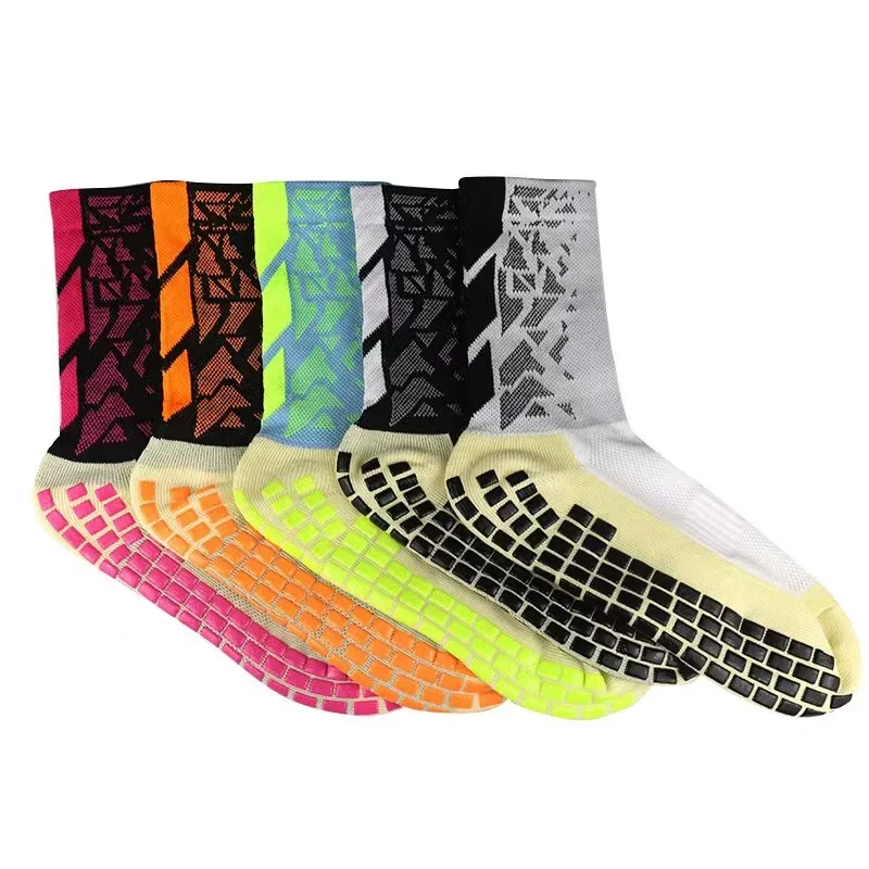 Custom Design Knee High Nylon Compression Football Sports Socks for Men Non Slip Leggings Guards Manufacturer