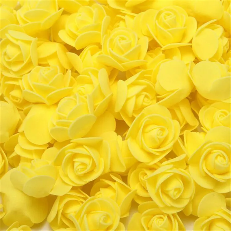 DIY Artificial Mini PE Foam Rose Flower Head Handmade DIY Wedding Home Decoration