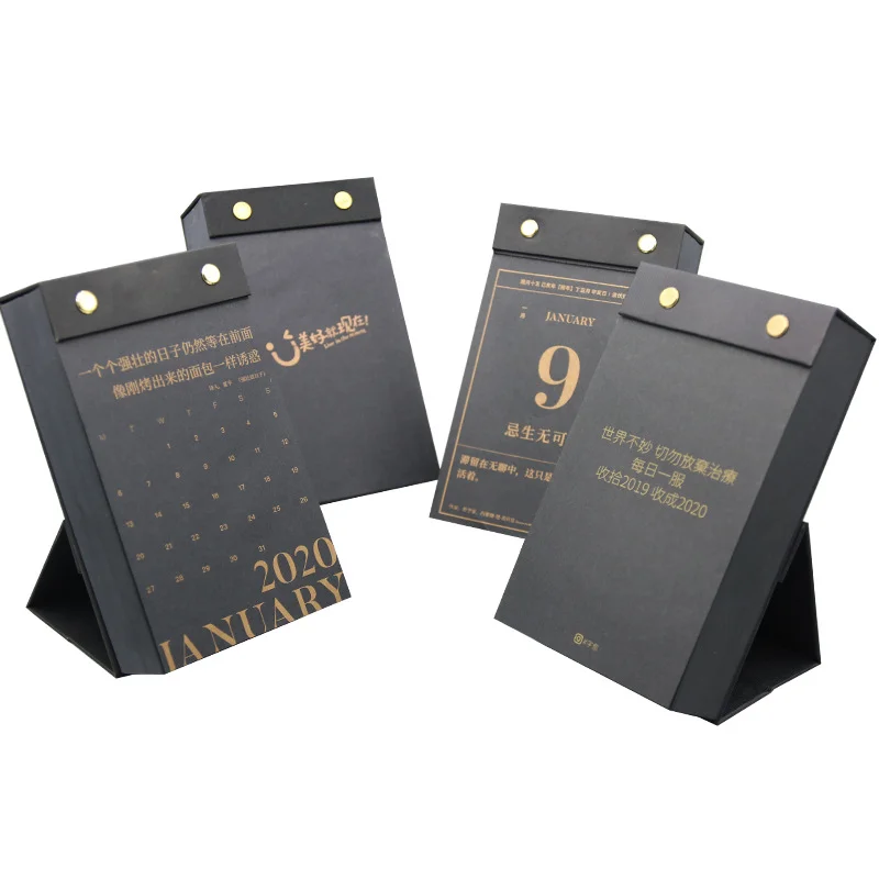 2021 Custom Printing Desktop Calendar Desk Table Monthly Advent Calendar 365