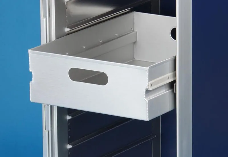 Hot Selling Airport Aircraft Service Aluminum Half Size Food Meal Trolley Cart